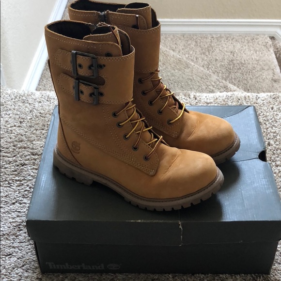 timberland double strap boots